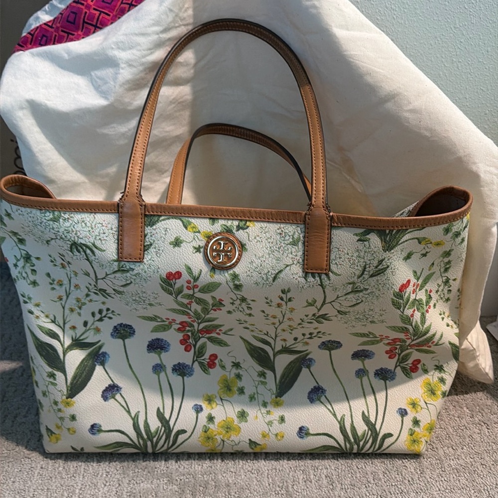 Authentic Tory Birch Floral Tote